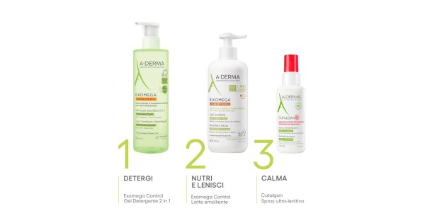 A-DERMA EXOMEGA CONTROL 400ml 2本セット A-Derma Lozione Emolliente 